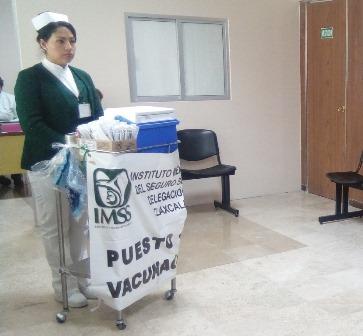 Aplicará el IMSS en Tlaxcala 75 mil dosis contra la influenza
