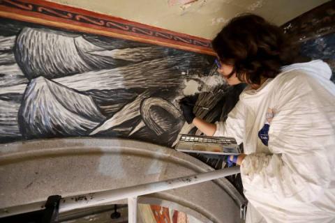 Registra 75% de avance restauración de murales Del Palacio De Gobierno imagen 3