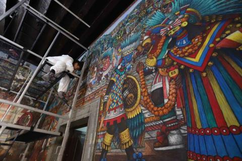 Registra 75% de avance restauración de murales Del Palacio De Gobierno imagen 2
