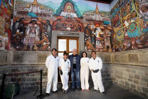 Registra 75% de avance restauración de murales Del Palacio De Gobierno imagen 1