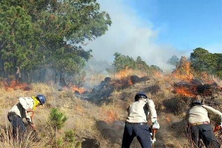 Tlaxcala entre los diez estados con mayor número de incendios forestales
