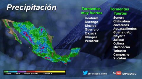 Lluvias dispersas se prevén hoy para Tlaxcala