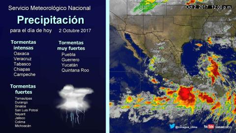 Se prevén lluvias dispersas para Tlaxcala