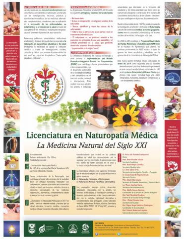 Convocatoria para incorporarse a la Licenciatura en Naturopatia Médica imagen 2