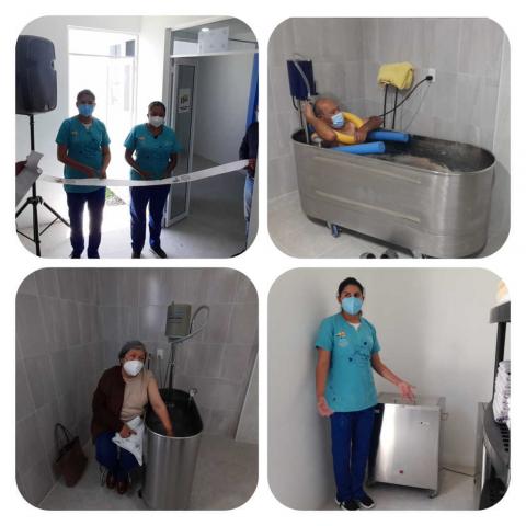 Entregan equipamiento de hidroterapia en la UBR de Tetla de la Solidaridad