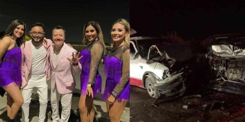 Grupo de La Explosiva Sonora sufren accid3nte en carretera