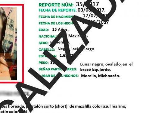 Aparece menor desaparecida en desfile del 16 de septiembre