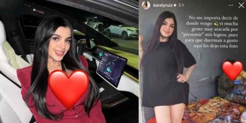 Karely Ruiz se molesta con sus fans y responde a los comentarios por presumir su éxito y costosos lujos