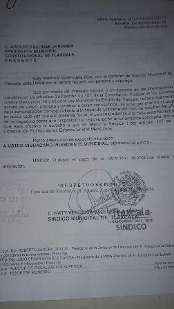 Acusa Katy al edil Adolfo en el Congreso por suspender salario