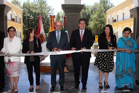 Gobernador y Embajador de España inauguran la muestra “Tlaxcala, orgullo de un Pueblo” imagen 1