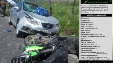 Atropella a un motociclista y huye gracias a sus influencias