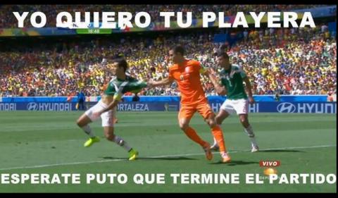 Circulan en las redes sociales memes del partido México-Holanda imagen 1
