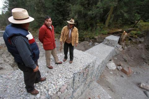 Constata MGZ construcción de nuevas presas de gavión en La Malinche