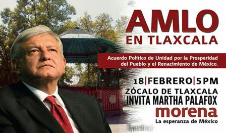 Invita Martha Palafox a próxima visita de AMLO a Tlaxcala