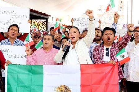 Encabeza Rivera asamblea en Zacatelco para seguir mensaje de la presidenta Sheinbaum