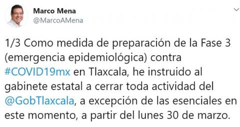 Mena anuncia cierre del gobierno en preparación de fase 3 de Covid-19 imagen 2