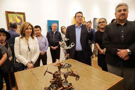 Marco Mena inaugura La Galería de Arte Tlaxcala en la SC