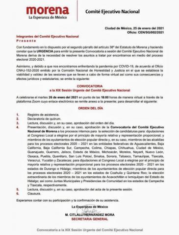 Luz verde en MORENA para aspirantes a diputados locales y alcaldes imagen 2