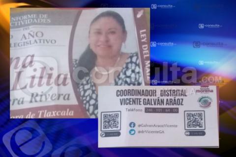 Ana Lilia Rivera en plena campaña para ser gobernadora de Tlaxcala
