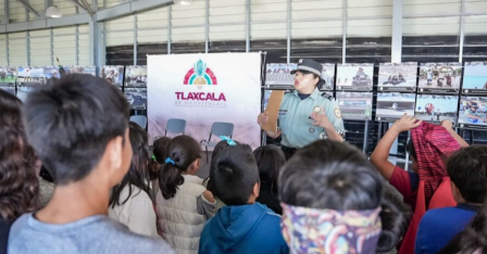 Niñas y niños del curso de verano del ayuntamiento capitalino conviven con GN