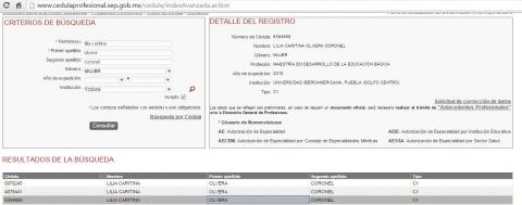 J. Carmen sin cedula, Caritina con tres títulos imagen 8