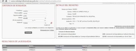 J. Carmen sin cedula, Caritina con tres títulos imagen 9