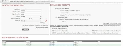 J. Carmen sin cedula, Caritina con tres títulos imagen 10