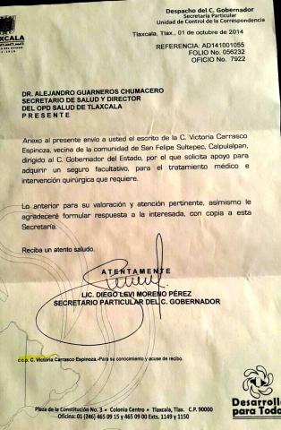 Enferma renal menospreciada por el priista Ricardo García Portilla imagen 2