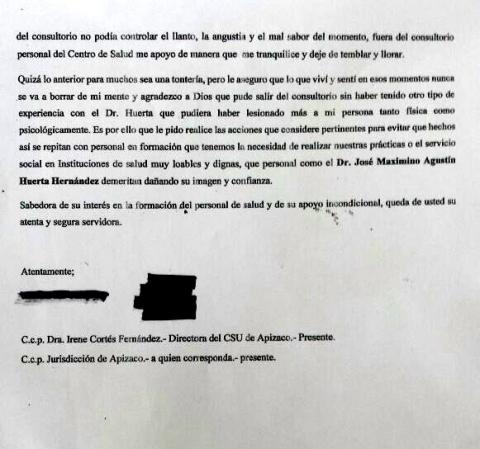 Médico acosador presume apoyo del PRI imagen 2