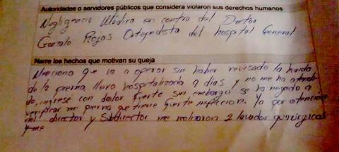 Derechos Humanos comparsa en negligencias de la SESA imagen 3