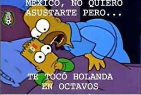 Circulan en las redes sociales memes del partido México-Holanda imagen 29