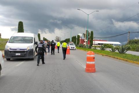 Ponen en Huamantla operativo para recuperar vehículos robados