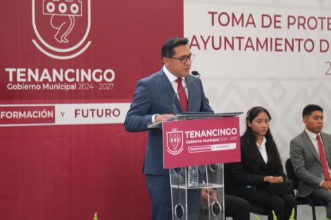 Construir un municipio próspero y con mejores oportunidades; Alcalde de Tenancingo