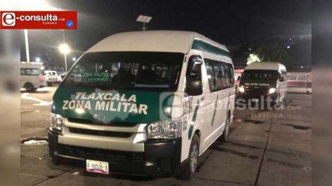 Violento asalto a transporte público de la ruta zona militar, Panotla; chofer fue privado de la libertad