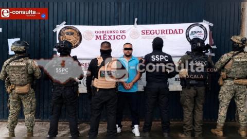 Cae presunto líder de una red criminal que operaba en Tlaxcala