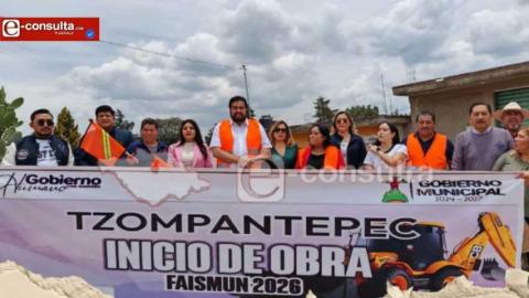 Marcelino Ramos arranca obra que llevará desarrollo y mejores servicios a Xaltianquisco - Tzompantepec