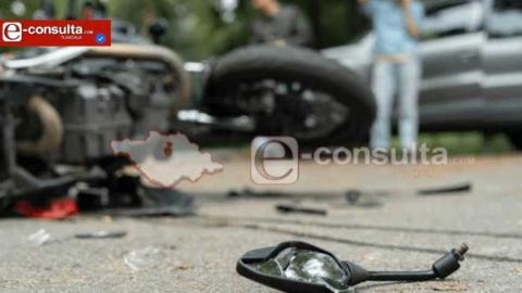 Muere motociclista en choque contra vehículo empresarial en la México-Veracruz, en Calpulalpan