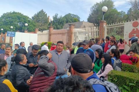 Se manifiesta personal del OPD Salud para exigir su basificación