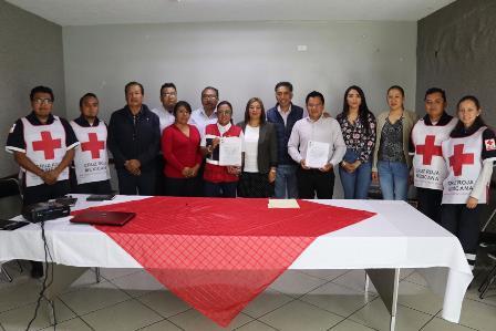 Papalotla y Cruz Roja firman convenio en beneficio de habitantes imagen 1