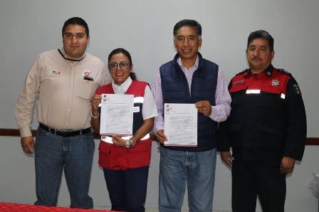 Papalotla y Cruz Roja firman convenio en beneficio de habitantes imagen 2