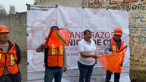 Arranca obra de pavimento en la calle Ruiz Cortines de Panotla