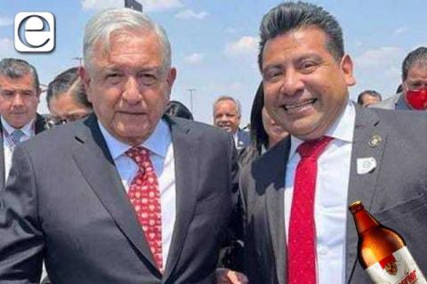 Diputado federal llega crudo a inauguración del AIFA