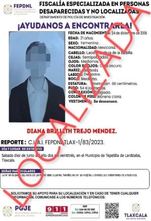 En trabajo coordinado localizan a mujer: PGJE