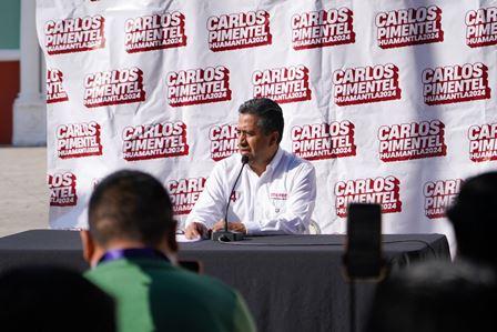 La voz del pueblo pide acciones en seguridad: Carlos Santiago Pimentel