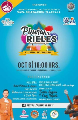 Apizaco, sede del 1er. Festival Internacional de Danza Folklórica, ‘Plumas y Rieles’