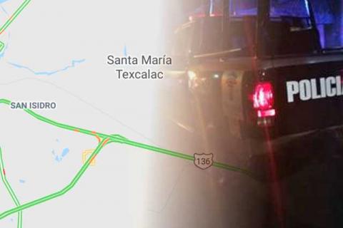 Aparatoso accidente sobre la carretera Apizaco-Huamantla
