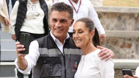 Alfonso Sánchez acompañó a la presidenta Sheinbaum en su visita a Tlaxcala