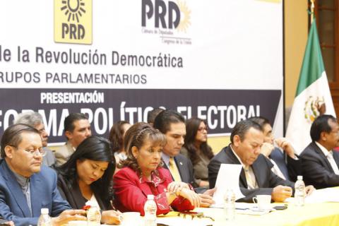 Lorena Cuéllar participa en la presentación de las Iniciativas de Reforma Político-Electoral del PRD imagen 1