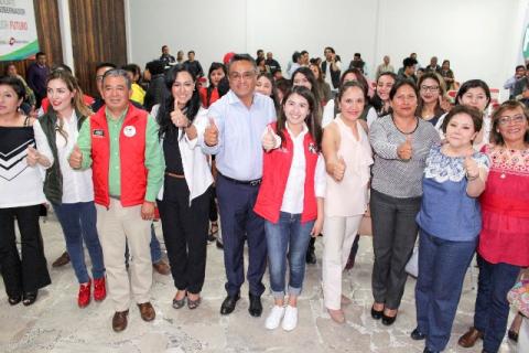 Toma protesta coordinación de mujeres del MT en Tlaxcala