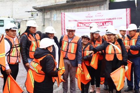 Arranca en Totolac proyecto de rehabilitación de luminarias para seguridad de los ciudadanos